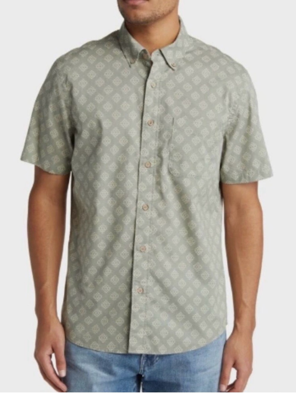 Faherty x Doug Good Men's Playa Print Shirt XXL Sage Sand
Button Up